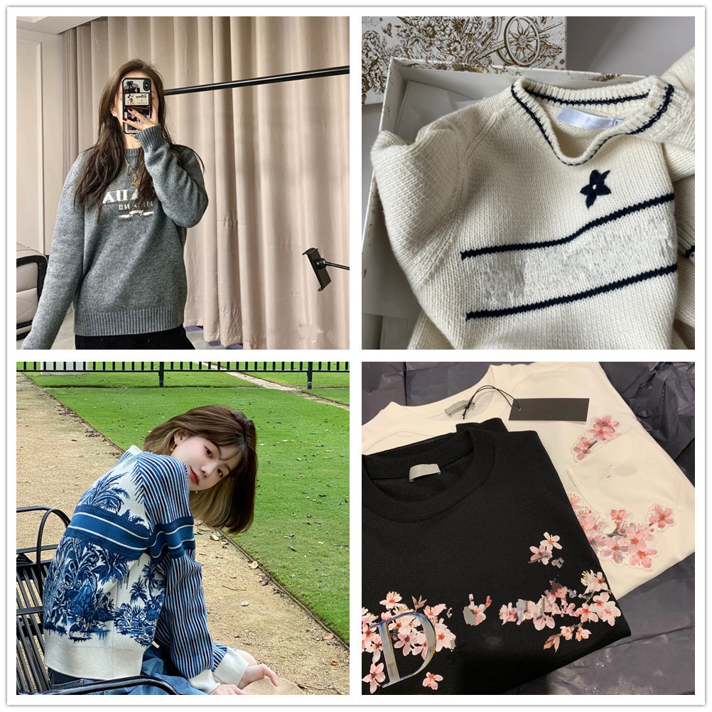Autumn And Winter New Loose Knit Sweater Long sleeve Pullover Round Neck Geometric Clash Jacquard Casual Luxury designer channel Sweater Jumper g, T9 high quality
Autumn And Winter New Loose Knit Sweater Long sleeve Pullover Round Neck Geometric Clash Jacquard Casual Luxury designer channel Sweater Jumper g, T9 high quality