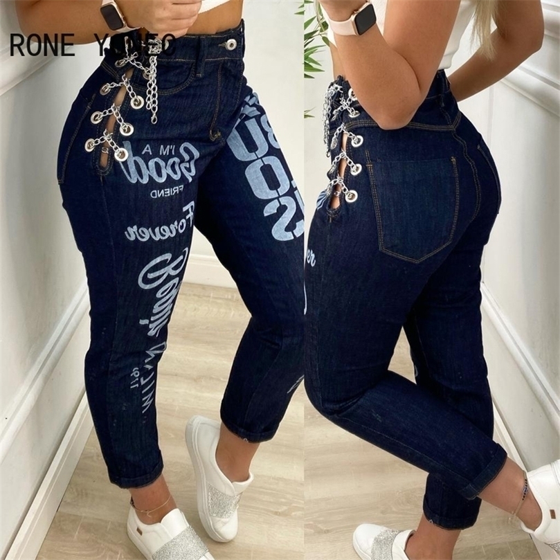 Women Solid Casual Letter Pattern Metal Decoration Skinny Denim Cropped Jeans 220402, Blue
Women Solid Casual Letter Pattern Metal Decoration Skinny Denim Cropped Jeans 220402, Blue
