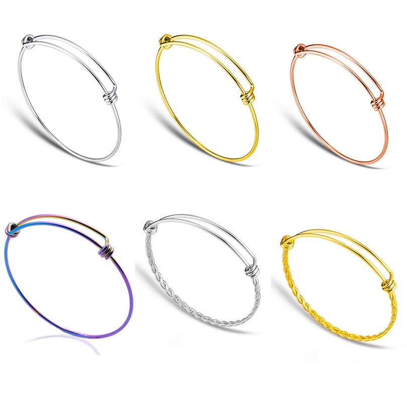20pcslot 100% Stainless Steel DIY Charm Bangle Bracelet Wholesale Never Rust Top Quality 16mm 4 Color Expandable Wire Bangles 220716
20pcslot 100% Stainless Steel DIY Charm Bangle Bracelet Wholesale Never Rust Top Quality 16mm 4 Color Expandable Wire Bangles 220716