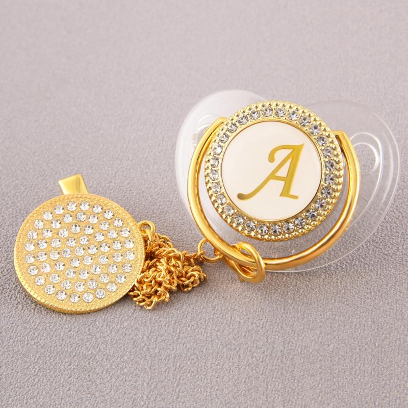 Pacifiers# Transparent 26 Initial Letter Luxury Baby Pacifier With Chain Clip Born BPA Free Bling Dummy Soother Chupeta 0-18 MonthsPacifiers
Pacifiers# Transparent 26 Initial Letter Luxury Baby Pacifier With Chain Clip Born BPA Free Bling Dummy Soother Chupeta 0-18 MonthsPacifiers
