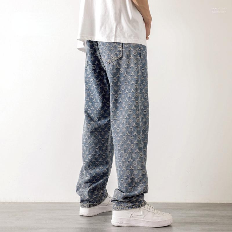 Men' Jeans American Retro Jacquard Men Autum Summer Thin Street Ruffian Handsome Loose Pants Straight Drop Vintage Denim DistressedMen' He, Blue
Men' Jeans American Retro Jacquard Men Autum Summer Thin Street Ruffian Handsome Loose Pants Straight Drop Vintage Denim DistressedMen' He, Blue