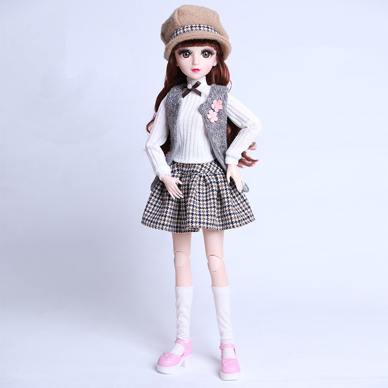 Beautiful Handmade Doll Set Dress 60cm BJD Clothes Fashion Casual Suit for 1/3 Accessories Girls Kids Toy Gifts 220505
