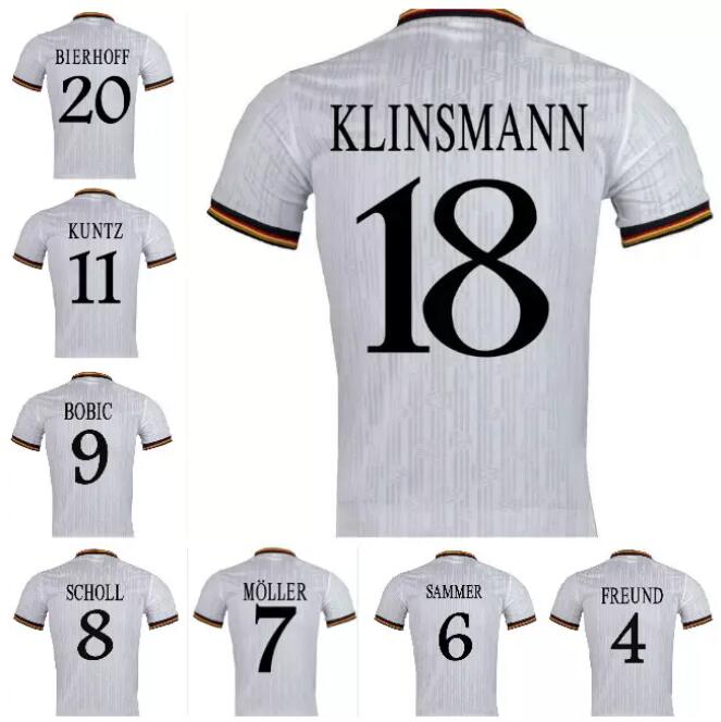 1996 1998 BOBIC Sammer Moller retro soccer jersey 96 97 98 Bierhoff KLINSMANN SCHOLL KUNTZ vintage classic football shirt, Basler 13
1996 1998 BOBIC Sammer Moller retro soccer jersey 96 97 98 Bierhoff KLINSMANN SCHOLL KUNTZ vintage classic football shirt, Basler 13