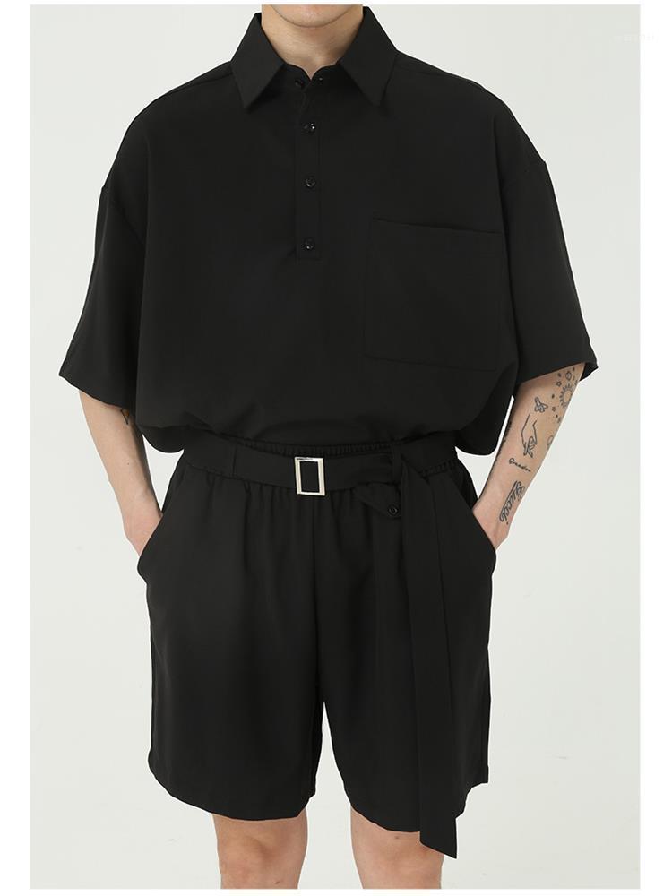 Men's Casual Shirts Summer 2 Pieces Loose Large Size Pullover Shorts Japanese And Korean Street Style Urban Youth Hip Hop Shirt, Black
Men's Casual Shirts Summer 2 Pieces Loose Large Size Pullover Shorts Japanese And Korean Street Style Urban Youth Hip Hop Shirt, Black