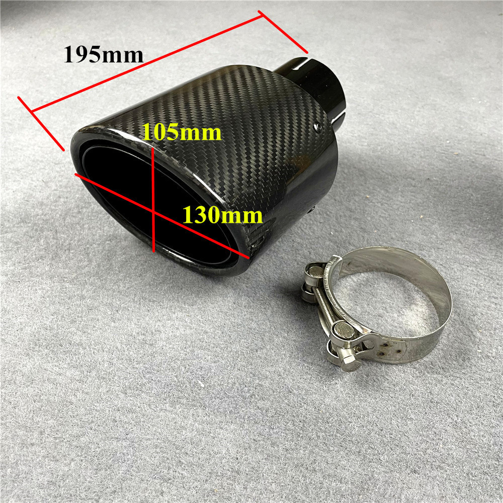 1 Piece OUT 105MM 130MM Full Glossy Black Oval Shape Exhaust Muffler Tail Tips For Universal Car Carbon Rear Exhausts System Pipe
1 Piece OUT 105MM 130MM Full Glossy Black Oval Shape Exhaust Muffler Tail Tips For Universal Car Carbon Rear Exhausts System Pipe