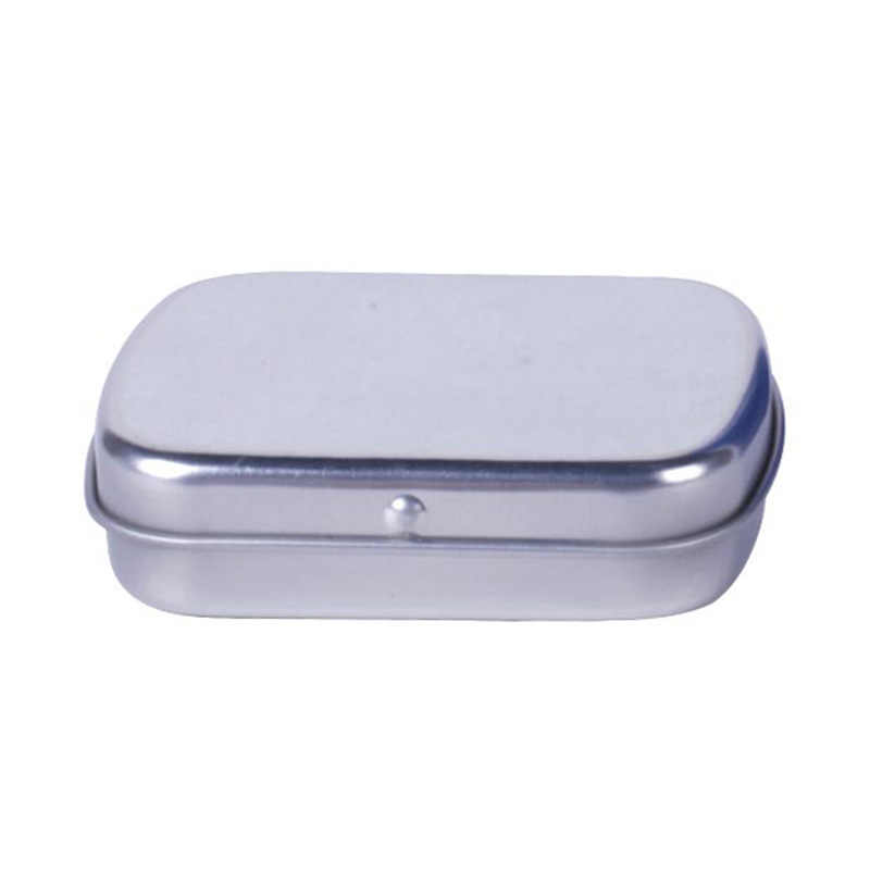 60*47*15mm small black white mini rectangular hinged lid metal tins tin box case hinge