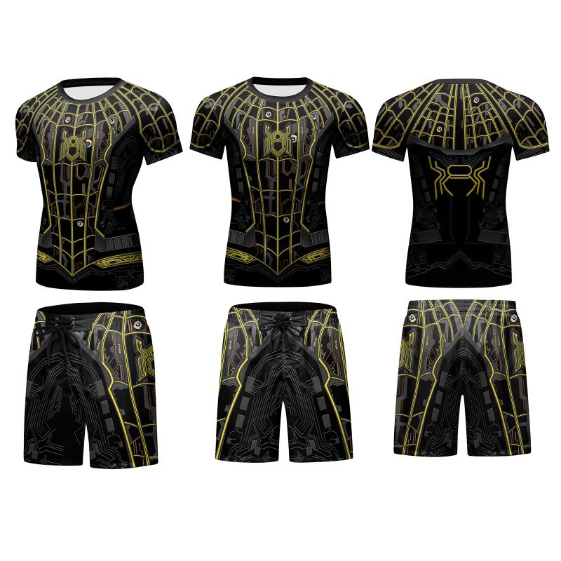 Men's Tracksuits Wholesale Men 2 Piece Running Sports Set Summer Slim Tight T-shirts And Shorts Jogging Suit For Rashguard SetMen's, Kn001
Men's Tracksuits Wholesale Men 2 Piece Running Sports Set Summer Slim Tight T-shirts And Shorts Jogging Suit For Rashguard SetMen's, Kn001