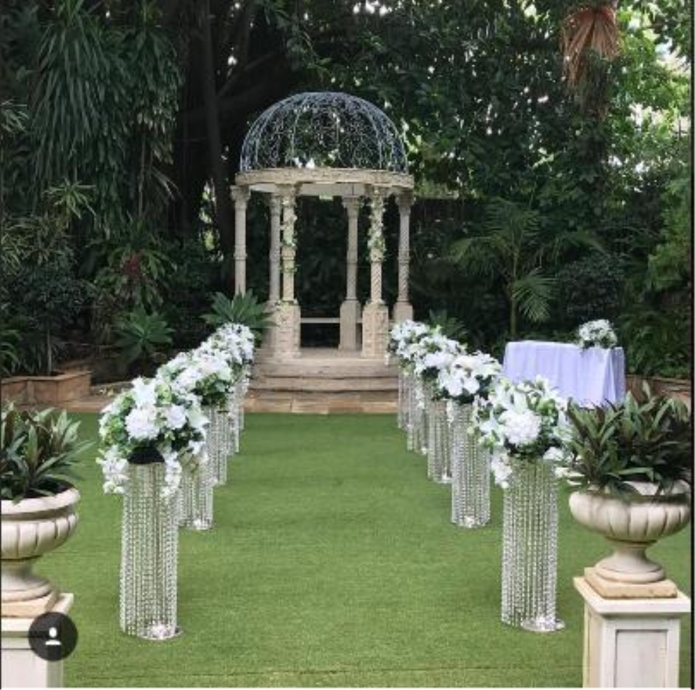 Decoration 110CM pedestal Crystal Wedding Road Lead Acrylic Centerpiece For Event Party Wedding & Supplies