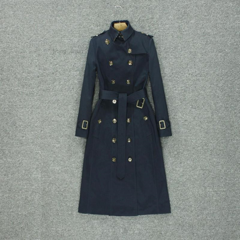 Coats Women's Trench Dust Coat Grows In The Fall Of 2021 Female Over-the-knee Wind British High-end Luxury Fashion Temperament Big Parag, Navy blue
Coats Women's Trench Dust Coat Grows In The Fall Of 2021 Female Over-the-knee Wind British High-end Luxury Fashion Temperament Big Parag, Navy blue