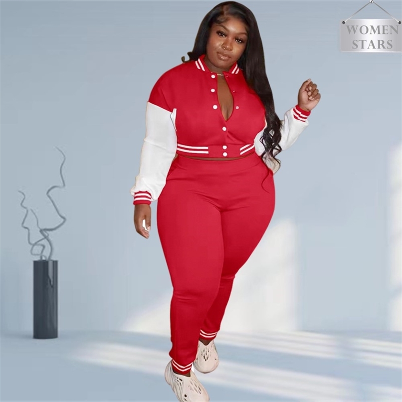 Plus Size Womens Clothing Winter Clothes Sweatsuits Sweatpants Sets Tracksuit Striped Two Piece Outfits Wholesale Drop 220813, Red
Plus Size Womens Clothing Winter Clothes Sweatsuits Sweatpants Sets Tracksuit Striped Two Piece Outfits Wholesale Drop 220813, Red