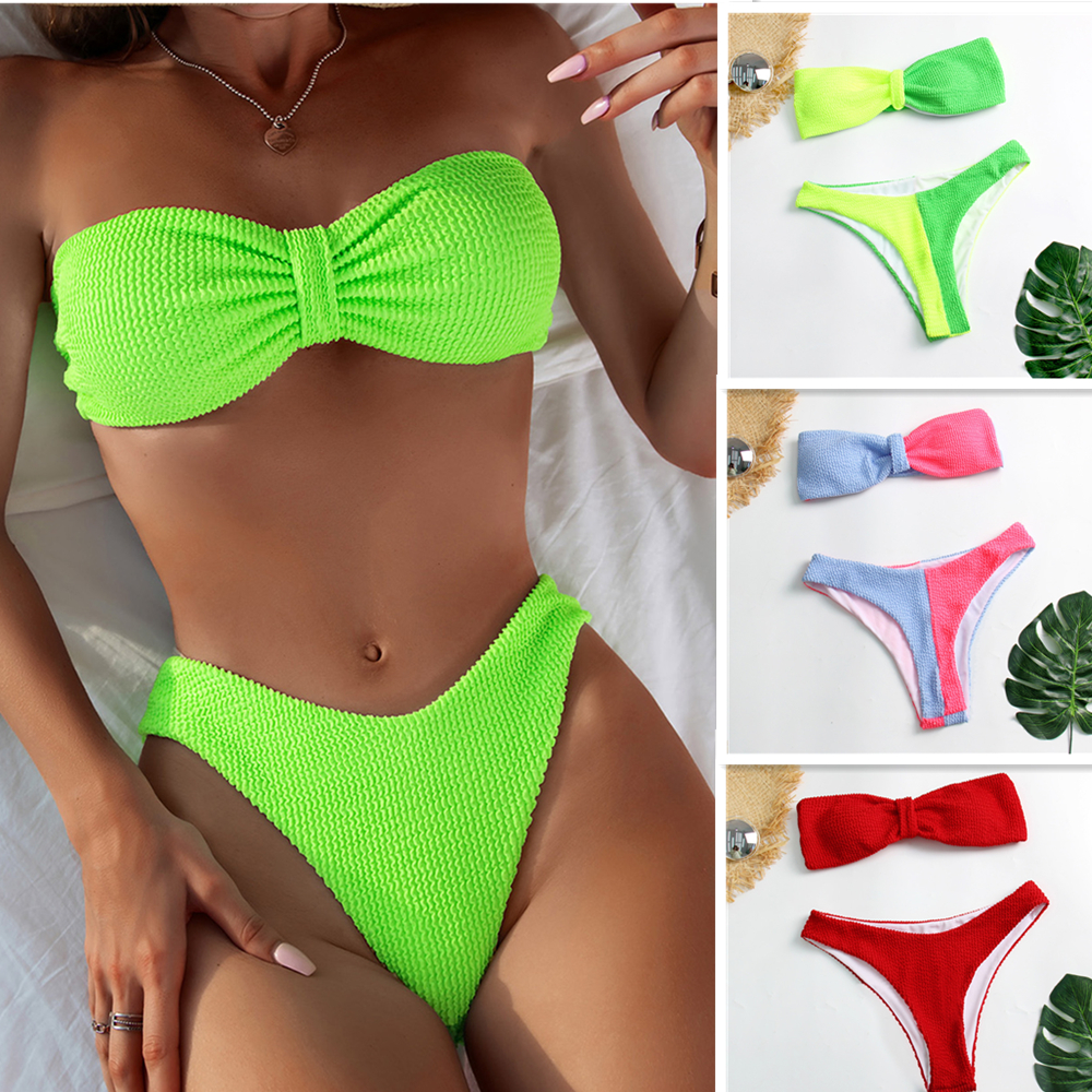 2022 Sexy Women High Waist Bikini Swimsuit Swimwear Female Bandeau Thong Brazilian Bikini Set Bathing Suit Bather, Sky blue
2022 Sexy Women High Waist Bikini Swimsuit Swimwear Female Bandeau Thong Brazilian Bikini Set Bathing Suit Bather, Sky blue