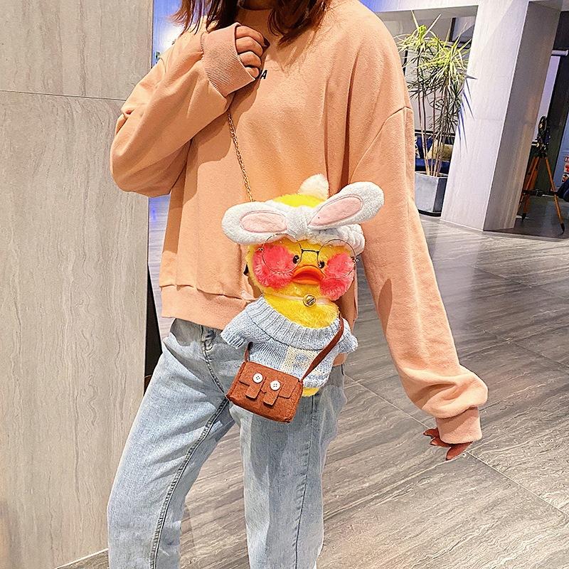 Evening Bags Girl Cartoon Doll Plush Shoulder Bag Female Cute Funny Duck Korean Ins Women Chain Messenger, 08
Evening Bags Girl Cartoon Doll Plush Shoulder Bag Female Cute Funny Duck Korean Ins Women Chain Messenger, 08