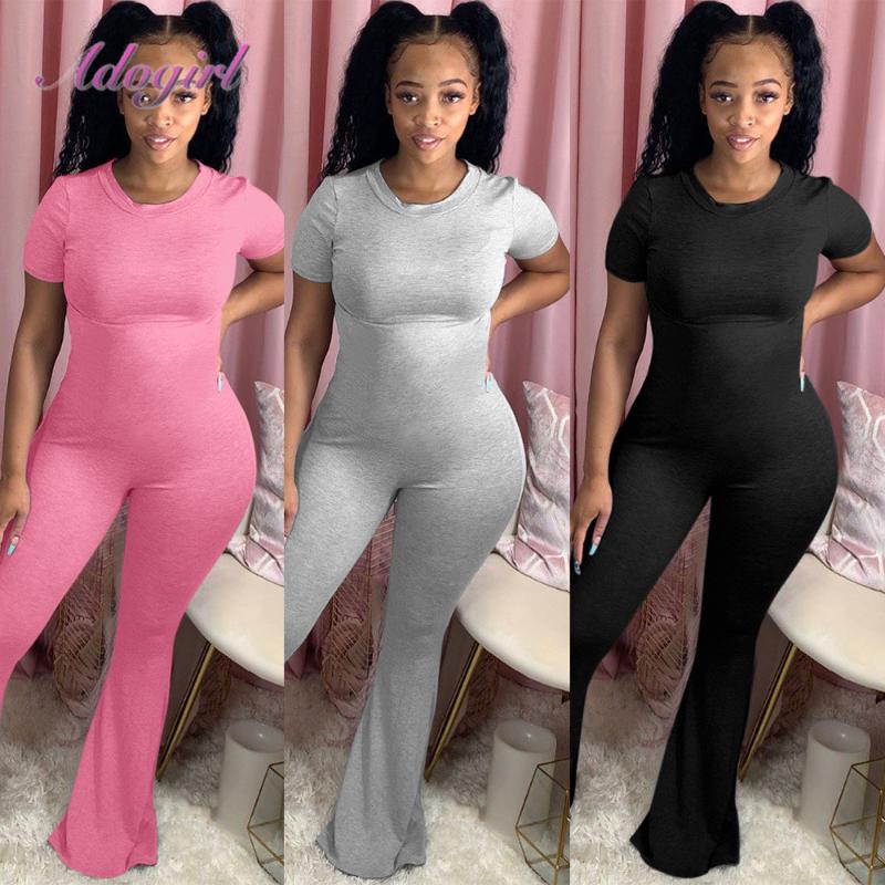 Women' Jumpsuits & Rompers Women Solid O-Neck Short Sleeve Boot Cut Bikers Jumpsuit Bell Bottoms One Piece Wide Leg Flare Pants Romper Outf, Black
Women' Jumpsuits & Rompers Women Solid O-Neck Short Sleeve Boot Cut Bikers Jumpsuit Bell Bottoms One Piece Wide Leg Flare Pants Romper Outf, Black
