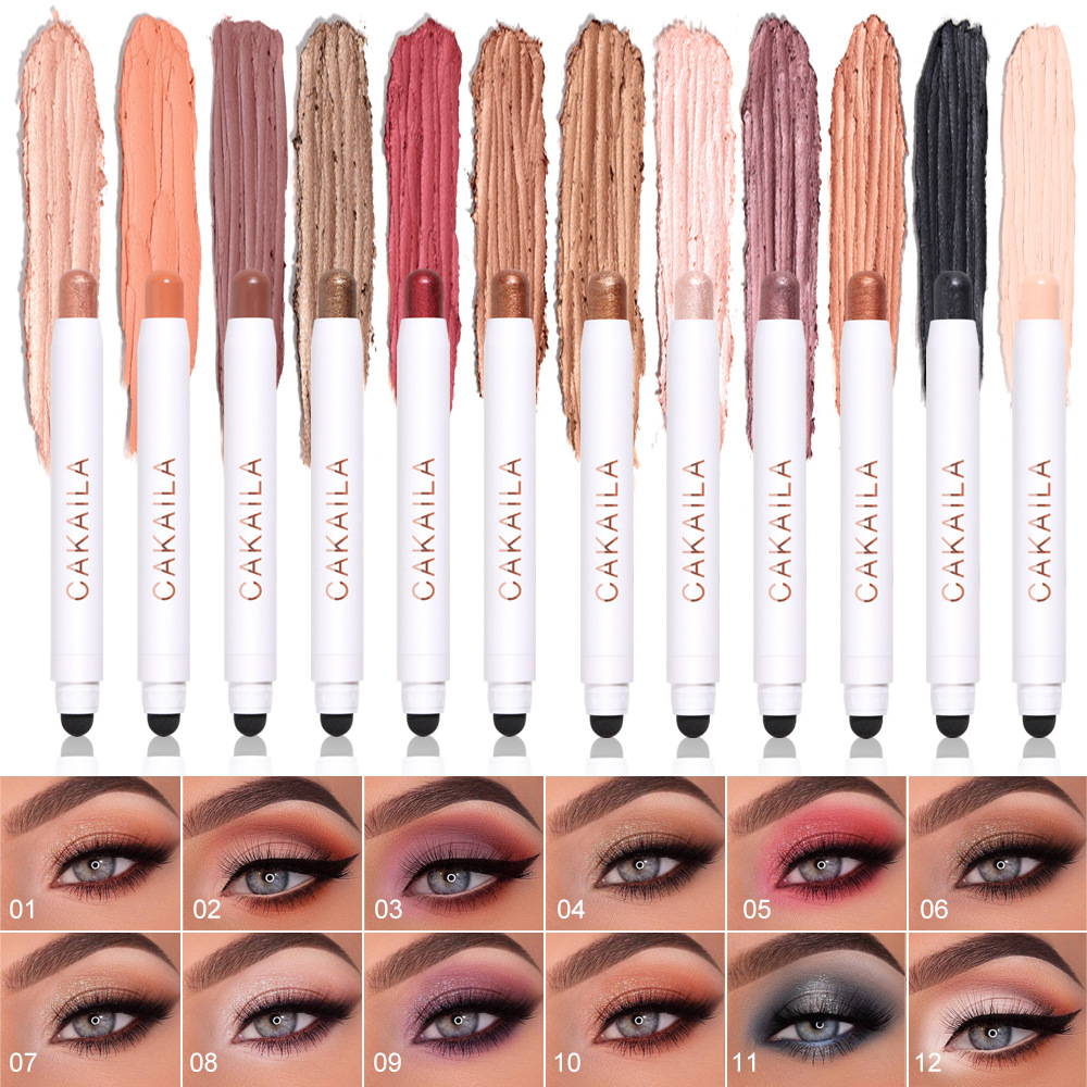 Double Head Velvet Eye Shadow Stick Lazy Makeup Waterproof Lasting Shimmer Metallic Eyeshadow, As the pics showed
Double Head Velvet Eye Shadow Stick Lazy Makeup Waterproof Lasting Shimmer Metallic Eyeshadow, As the pics showed