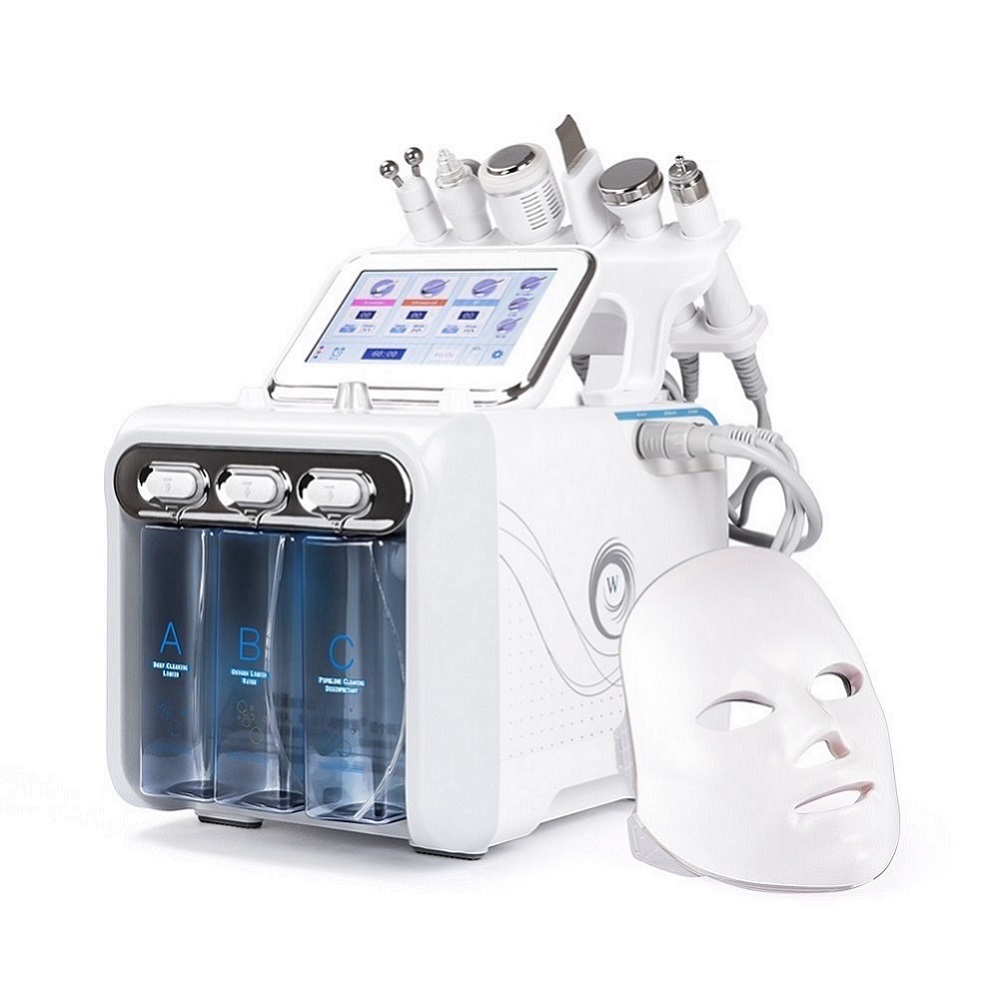 2022 HotSale 7 In 1 H2O2 Small Bubble skin Hydrogen Oxygen Beauty Machine Rf Skin Rejuvenation Hydro Dermabrasion Machine