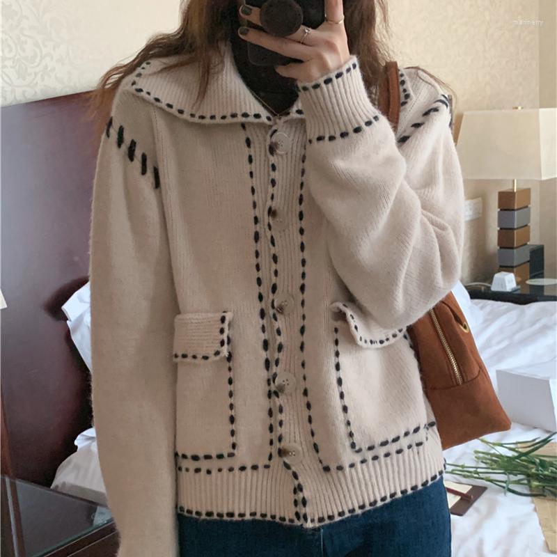 Women's Knits & Tees Women's Clothing Vintage Sweater Lapel Button Cardigan Pocket Long Sleeves Casual Korean Fashion Baggy Coat Tops La, Black
Women's Knits & Tees Women's Clothing Vintage Sweater Lapel Button Cardigan Pocket Long Sleeves Casual Korean Fashion Baggy Coat Tops La, Black
