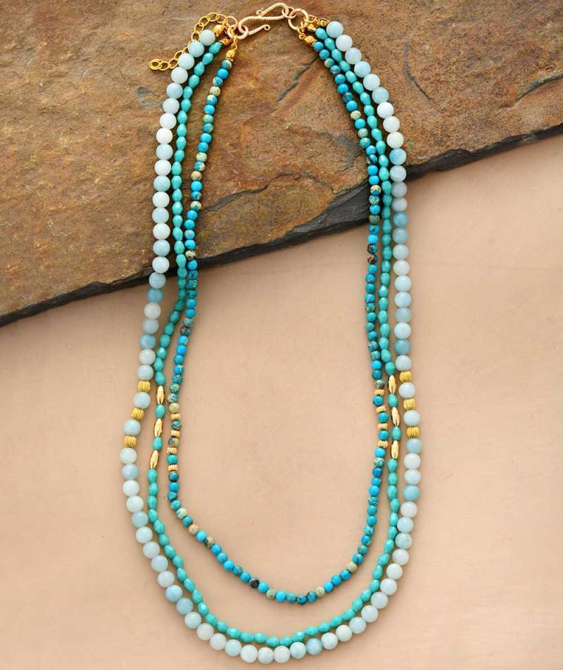 Chains Statement Collar Necklace Natural Stone Crystal Amazonite Multilayer Necklaces Women Elegant Gifts Chain Designer JewelryChains
Chains Statement Collar Necklace Natural Stone Crystal Amazonite Multilayer Necklaces Women Elegant Gifts Chain Designer JewelryChains