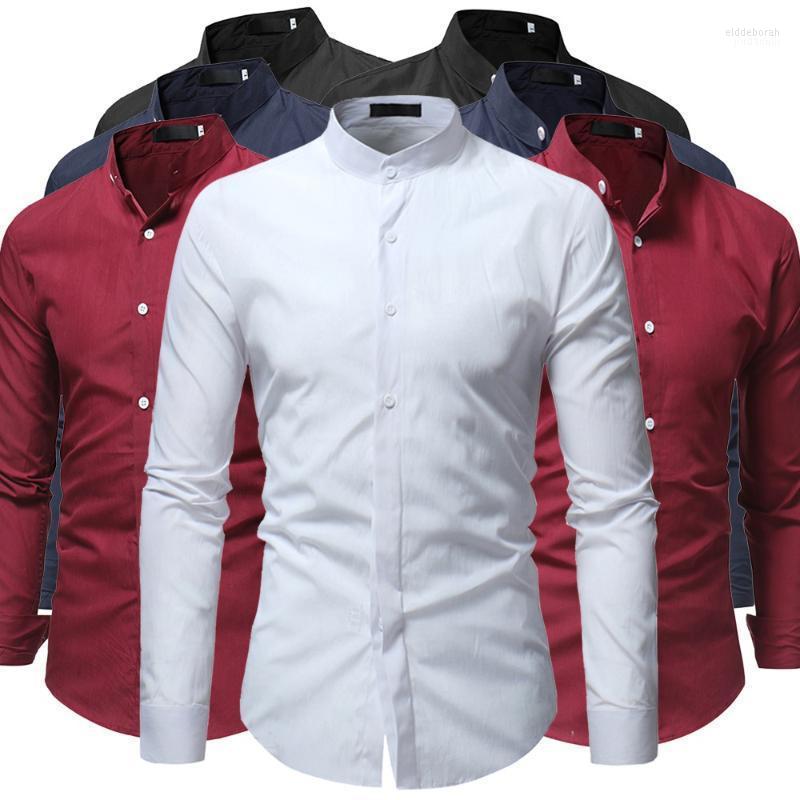 Men's Dress Shirts Men's Fashion Stand Collar Long Sleeve Shirt Pure Color Business Casual Formal ShirtMen's Eldd22, Black
Men's Dress Shirts Men's Fashion Stand Collar Long Sleeve Shirt Pure Color Business Casual Formal ShirtMen's Eldd22, Black