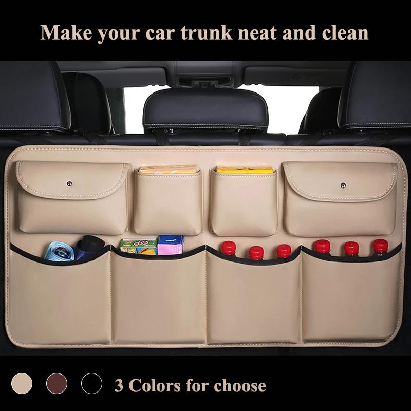 Car Organizer PU Leather Rear Seat Back Storage Bag Trunk Auto Stowing Tidying Interior Accessories For Sedan SUV MPV
Car Organizer PU Leather Rear Seat Back Storage Bag Trunk Auto Stowing Tidying Interior Accessories For Sedan SUV MPV