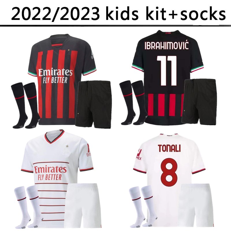 22 23 IBRAHIMOVIC kids kit socks soccer jerseys GIROUD jersey PAQUETA ROMAGNOLI BRAHIM 2022 2023 THEO MILAN football shirt HERNANDEZ maillot DIAZ Ac Milans
22 23 IBRAHIMOVIC kids kit socks soccer jerseys GIROUD jersey PAQUETA ROMAGNOLI BRAHIM 2022 2023 THEO MILAN football shirt HERNANDEZ maillot DIAZ Ac Milans