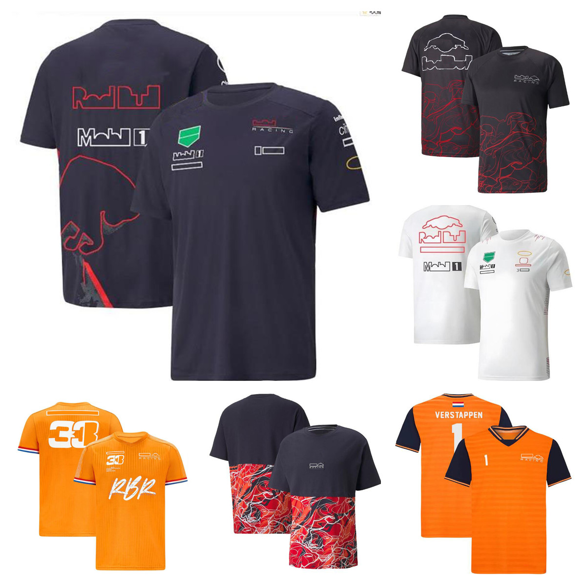 F1 Formula One T-shirt summer team short-sleeved jersey with the same customization 
F1 Formula One T-shirt summer team short-sleeved jersey with the same customization