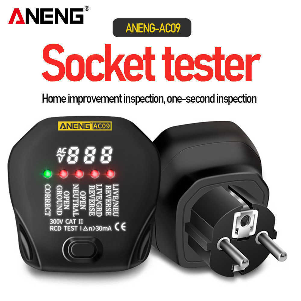 Ac09 Smart Digital Socket Outlet Tester Circuit Breaker Finder Detector Test Eu Uk Us Au Plug for Home Appliance Testing
Ac09 Smart Digital Socket Outlet Tester Circuit Breaker Finder Detector Test Eu Uk Us Au Plug for Home Appliance Testing