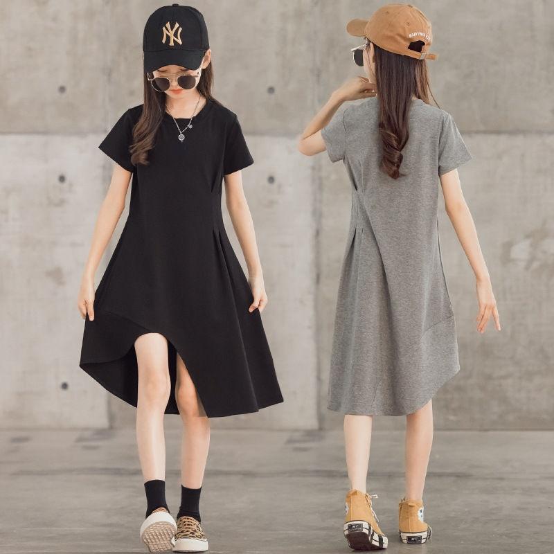 Girl's Dresses Dress Girl Summer 2022 Kids 2 Fashion Princess Party Clothes Short-sleeved 12 Years Old For SchoolGirl's, Dark grey
Girl's Dresses Dress Girl Summer 2022 Kids 2 Fashion Princess Party Clothes Short-sleeved 12 Years Old For SchoolGirl's, Dark grey