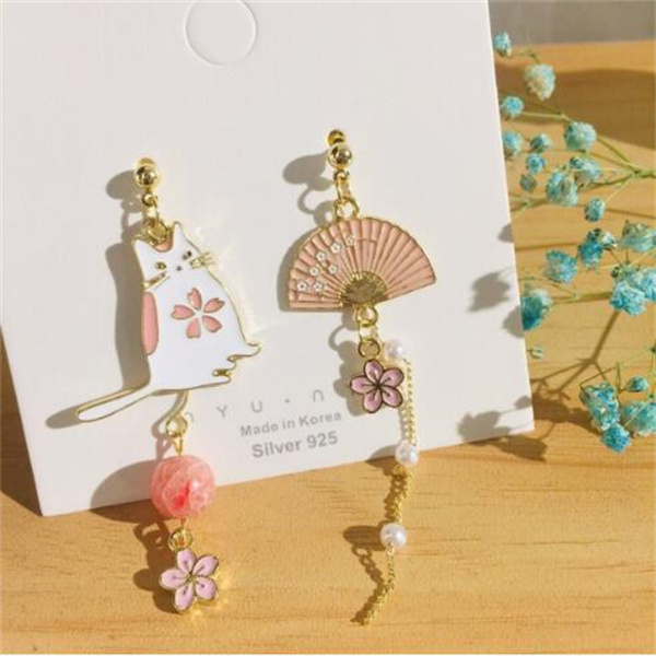Flower Cute Animal Dangle Earrings For Women Moon Stars Kitten Rabbit Balloon Asymmetric Earring Party Jewelry Gift GC1017
Flower Cute Animal Dangle Earrings For Women Moon Stars Kitten Rabbit Balloon Asymmetric Earring Party Jewelry Gift GC1017