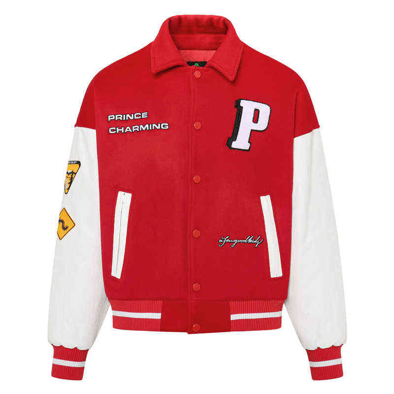 Mens Varsity Jacket Letter Pattern PU Leather Patchwork Baseball Jacket Winter Streetwear Fashion Red Bomber Jacket Unisex Coat T220728
Mens Varsity Jacket Letter Pattern PU Leather Patchwork Baseball Jacket Winter Streetwear Fashion Red Bomber Jacket Unisex Coat T220728