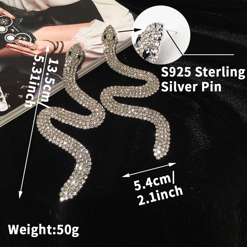 New in Vintage Bling Korean Big Heart Hoop Drop Earrings for Women Pentagram Long Tassel Luxury Crystal Fashion Dangle Ear Birthday ValentineJewelry G