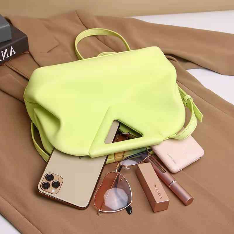 Bottegav Cloud Venetas Bag Portable Mini One Shoulder Diagonal Cross Natural Inverted Triangle Dumpling Women's Wrinkled Small Square, Avocado green - in stock
Bottegav Cloud Venetas Bag Portable Mini One Shoulder Diagonal Cross Natural Inverted Triangle Dumpling Women's Wrinkled Small Square, Avocado green - in stock