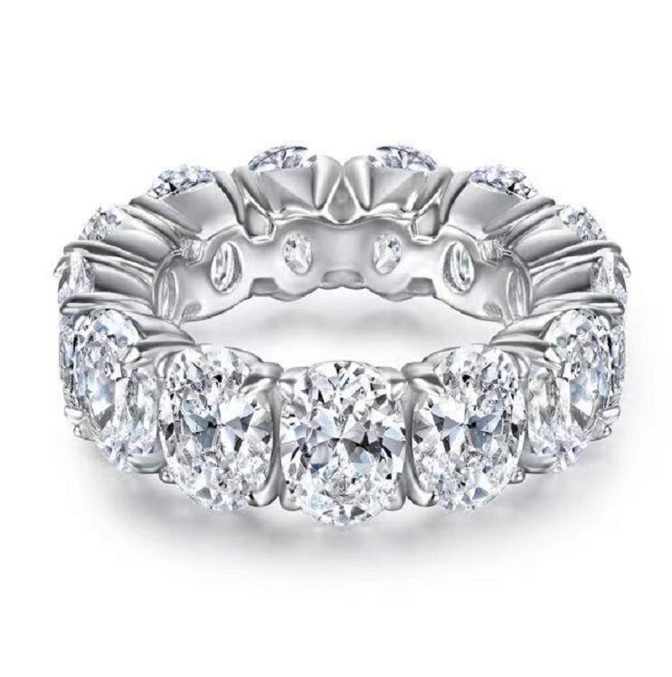 Wedding Rings Silver Engagement For Womens Cubic Zirconia 925 Sterling Lover Couple Ring Marriage Female Memorial Day Jewelry Gift