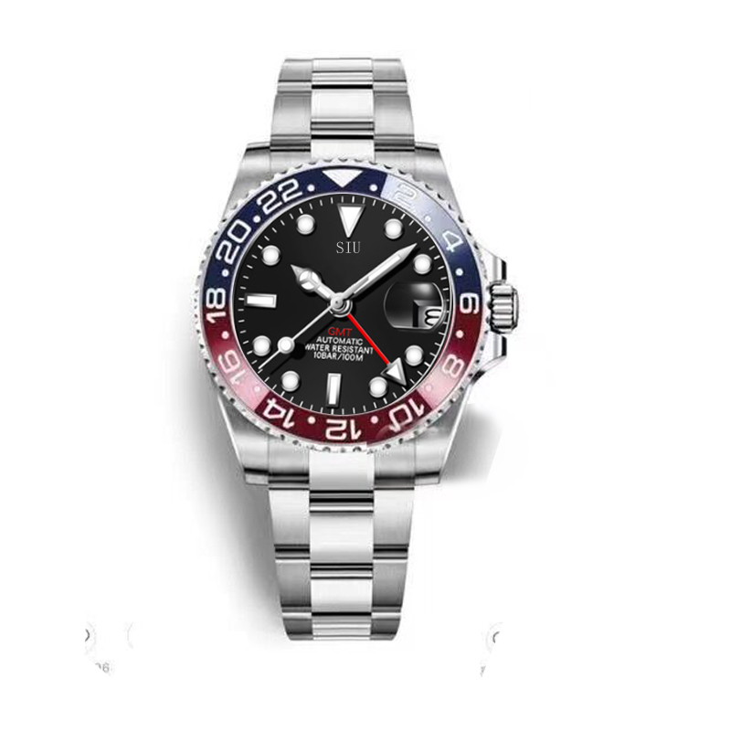All Functions Work 40mm Mens Watches Automatic Mechanical 904L Stainless Steel Sliding Clasp Blue Black WristWatches Super Luminous, No.8
All Functions Work 40mm Mens Watches Automatic Mechanical 904L Stainless Steel Sliding Clasp Blue Black WristWatches Super Luminous, No.8