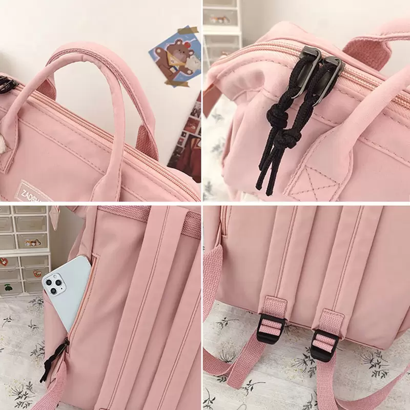 Waist bagsWomens Backpack School Fashion Bags for Girls Travel Handbags with Short Handles Cute Korean Style Backpacks M001