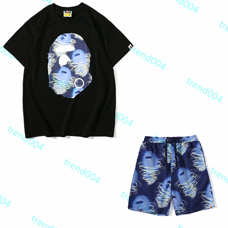 High Quality Apes Men's T-Shirts Japanese Shark ape head tshirts luminous camo printing co-branded same style for men and women 2022 new 100% cotton Shorts T-shirt set 1-1, 1 pcs buttons
High Quality Apes Men's T-Shirts Japanese Shark ape head tshirts luminous camo printing co-branded same style for men and women 2022 new 100% cotton Shorts T-shirt set 1-1, 1 pcs buttons
