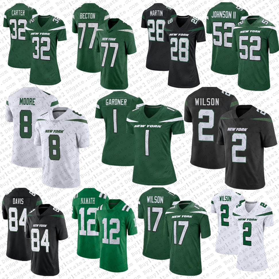 Garrett 2 Zach Wilson New 1 Ahmad Sauce Gardner York Custom Football Jerseys Elijah Moore Jets''Mekhi Becton Michael Carter Jermaine Johnson Breece Hall CJ Mosley, Women
Garrett 2 Zach Wilson New 1 Ahmad Sauce Gardner York Custom Football Jerseys Elijah Moore Jets''Mekhi Becton Michael Carter Jermaine Johnson Breece Hall CJ Mosley, Women