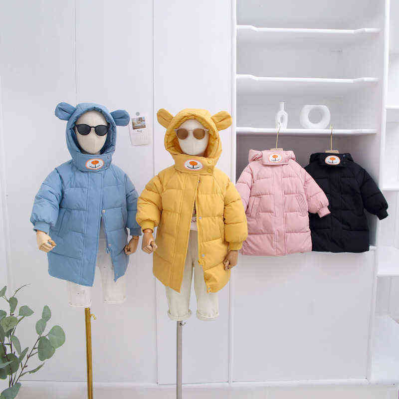 Children's Clothing Winter Cotton Quilted Clothes Girls Boys Cotton Quilted Long Jacket Toddler Korean Style Cute Children Outerwear J220718, Pink
Children's Clothing Winter Cotton Quilted Clothes Girls Boys Cotton Quilted Long Jacket Toddler Korean Style Cute Children Outerwear J220718, Pink