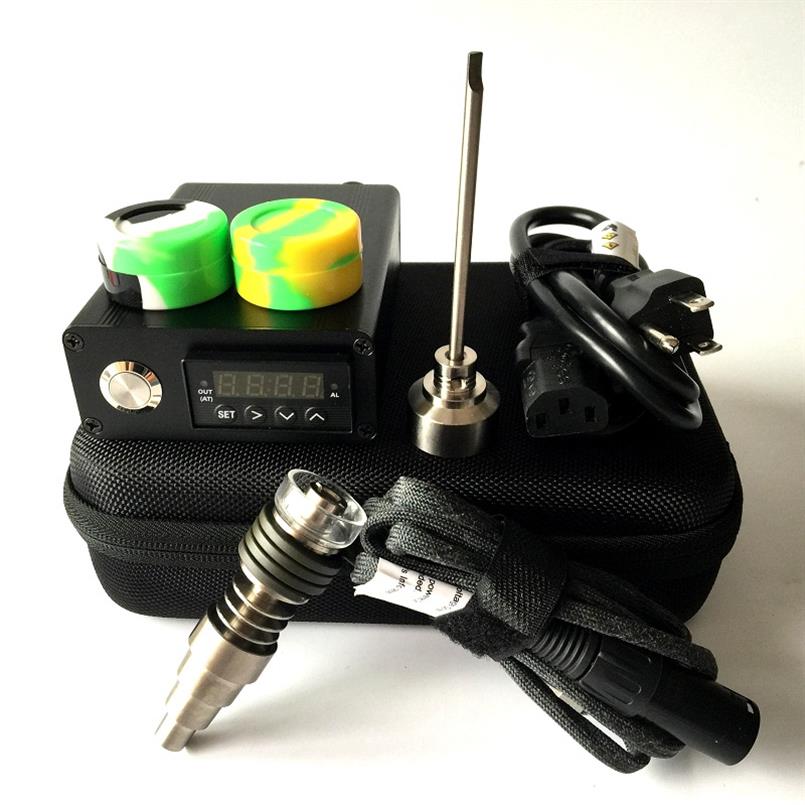 DHL Smart E Digital Nail Kit heater Coil PID TC Dab Titanium quartz hybrid Nail Domeless nail WAX Vaporizer for dab rigs242R
DHL Smart E Digital Nail Kit heater Coil PID TC Dab Titanium quartz hybrid Nail Domeless nail WAX Vaporizer for dab rigs242R