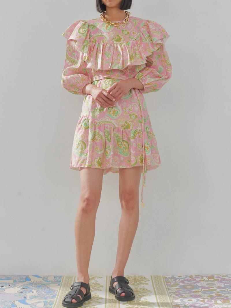 Casual Dresses Lady High Street Fashion Ballon Sleeve Ruffle Totem Print Linen DressCasual, Multi
Casual Dresses Lady High Street Fashion Ballon Sleeve Ruffle Totem Print Linen DressCasual, Multi