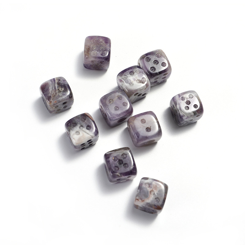 Natural Stone Crystal 15mm Dice Ornaments Quartz Healing Energy Reiki Gem craft Decoration