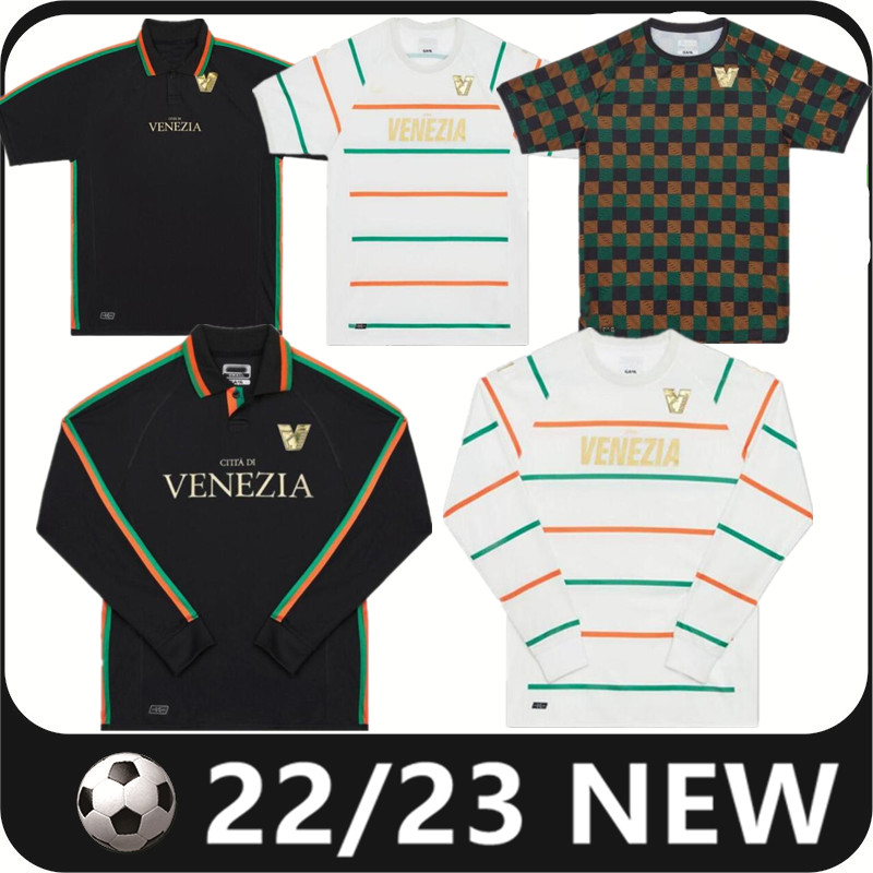 22 23 Venezia FC Long sleeve Soccer Jerseys home Black Away White Third Blue 4th Red 10# ARAMU 11# FORTE Venice 2022 2023 BUSIO 27# Football Shirts 3rd Adukt Uniforms
22 23 Venezia FC Long sleeve Soccer Jerseys home Black Away White Third Blue 4th Red 10# ARAMU 11# FORTE Venice 2022 2023 BUSIO 27# Football Shirts 3rd Adukt Uniforms