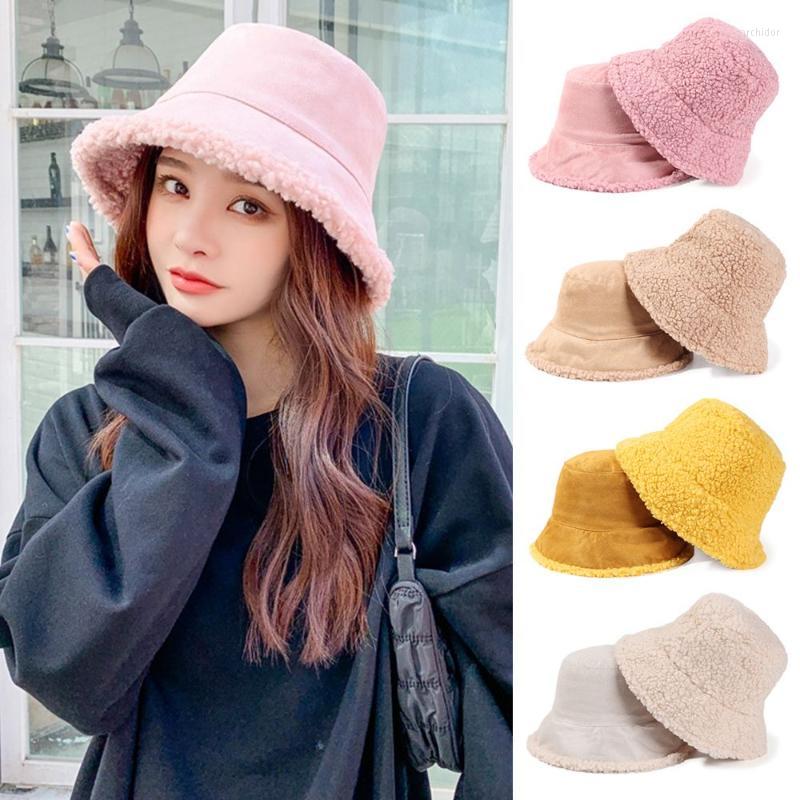Berets Women Bucket Hat Soft Faux Fur Warm Winter Sunscreen Panama Double Sided Outdoor Sun Cap Fashion Sweet Lady CapBerets, Black
Berets Women Bucket Hat Soft Faux Fur Warm Winter Sunscreen Panama Double Sided Outdoor Sun Cap Fashion Sweet Lady CapBerets, Black