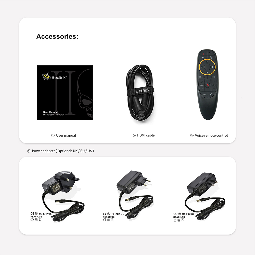 Beelink GT King II WiFi 6 Smart TV BOX Android 11 Amlogic A311D2 Octa Core LPDDR4 8GB 64GB Support 4K 60fps BT50 1000M USB30