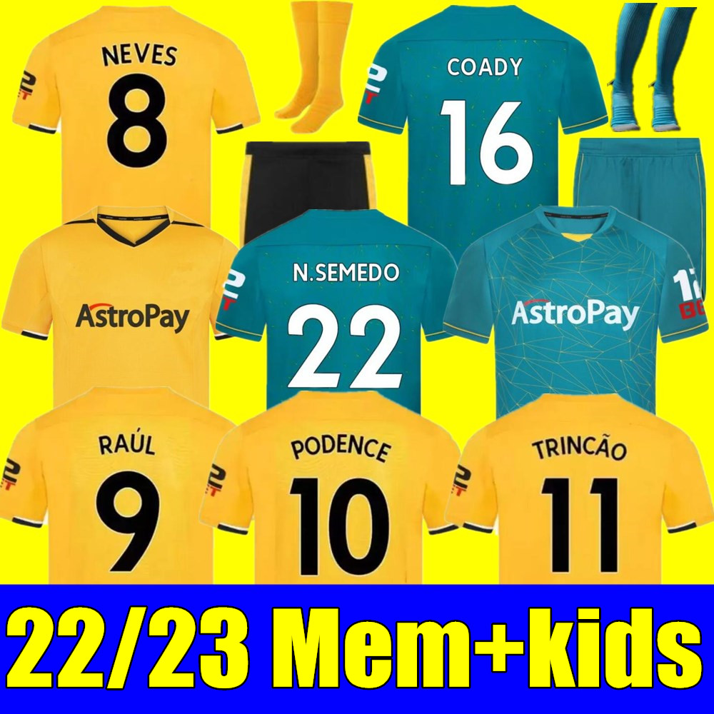 New 22 23 Wolves Soccer Jerseys RAUL SEMEDO NETO NEVES TRINCAO 2022 2023 Wanderers J OTTO PODENCE GIBBS HEE CHAN Wolverhampton Football Shirts Men Kit Kids uniform, Adult home
New 22 23 Wolves Soccer Jerseys RAUL SEMEDO NETO NEVES TRINCAO 2022 2023 Wanderers J OTTO PODENCE GIBBS HEE CHAN Wolverhampton Football Shirts Men Kit Kids uniform, Adult home