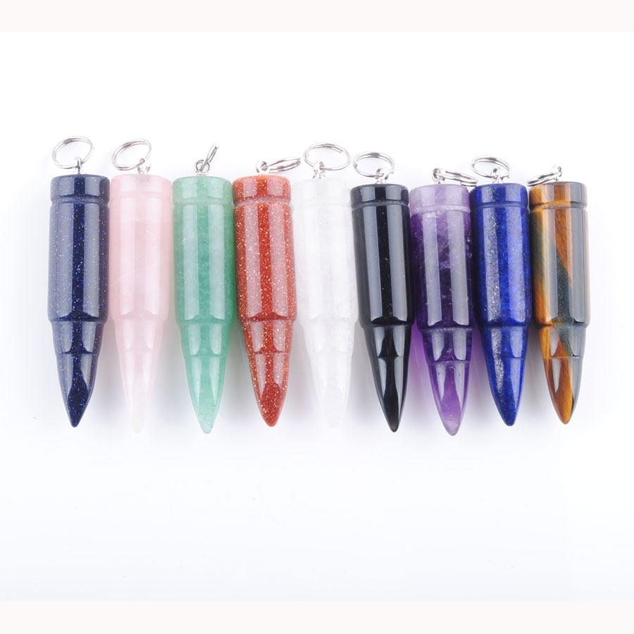 Natural Gemstone Beads Dangle Pendants Fit Necklace Jewelry Bullet Shape Point Chakra Opal Lapis Crystal Stone Good Quality DBN346
Natural Gemstone Beads Dangle Pendants Fit Necklace Jewelry Bullet Shape Point Chakra Opal Lapis Crystal Stone Good Quality DBN346