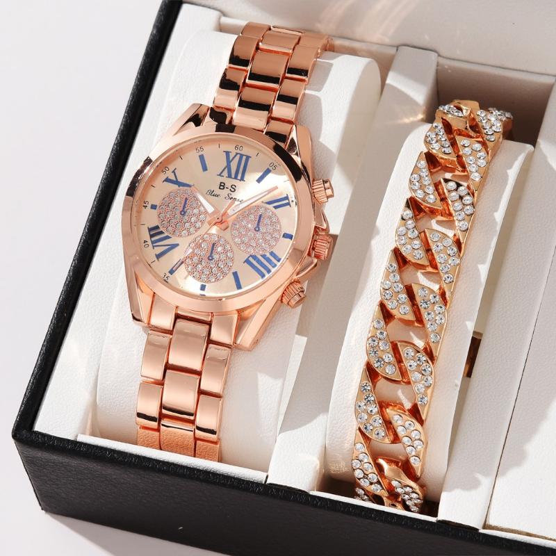 Wristwatches Luxury Women Rose Gold Watch Fashion Ladies Quartz Diamond Wristwatch Elegant Female Bracelet Watches Set Reloj MujerWristwatch
Wristwatches Luxury Women Rose Gold Watch Fashion Ladies Quartz Diamond Wristwatch Elegant Female Bracelet Watches Set Reloj MujerWristwatch