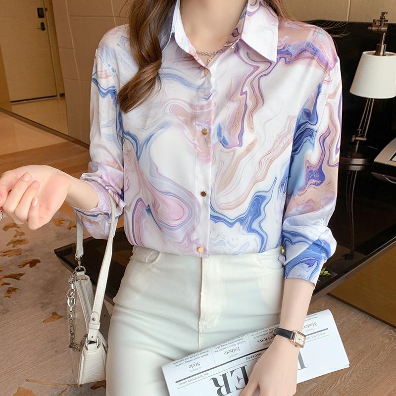 Women' Blouses & Shirts Autumn Stitching Printing Satin Casual Fashion Lady Loose Long Sleeve Women' ShirtWomen' Women'sWomen, Mixed
Women' Blouses & Shirts Autumn Stitching Printing Satin Casual Fashion Lady Loose Long Sleeve Women' ShirtWomen' Women'sWomen, Mixed