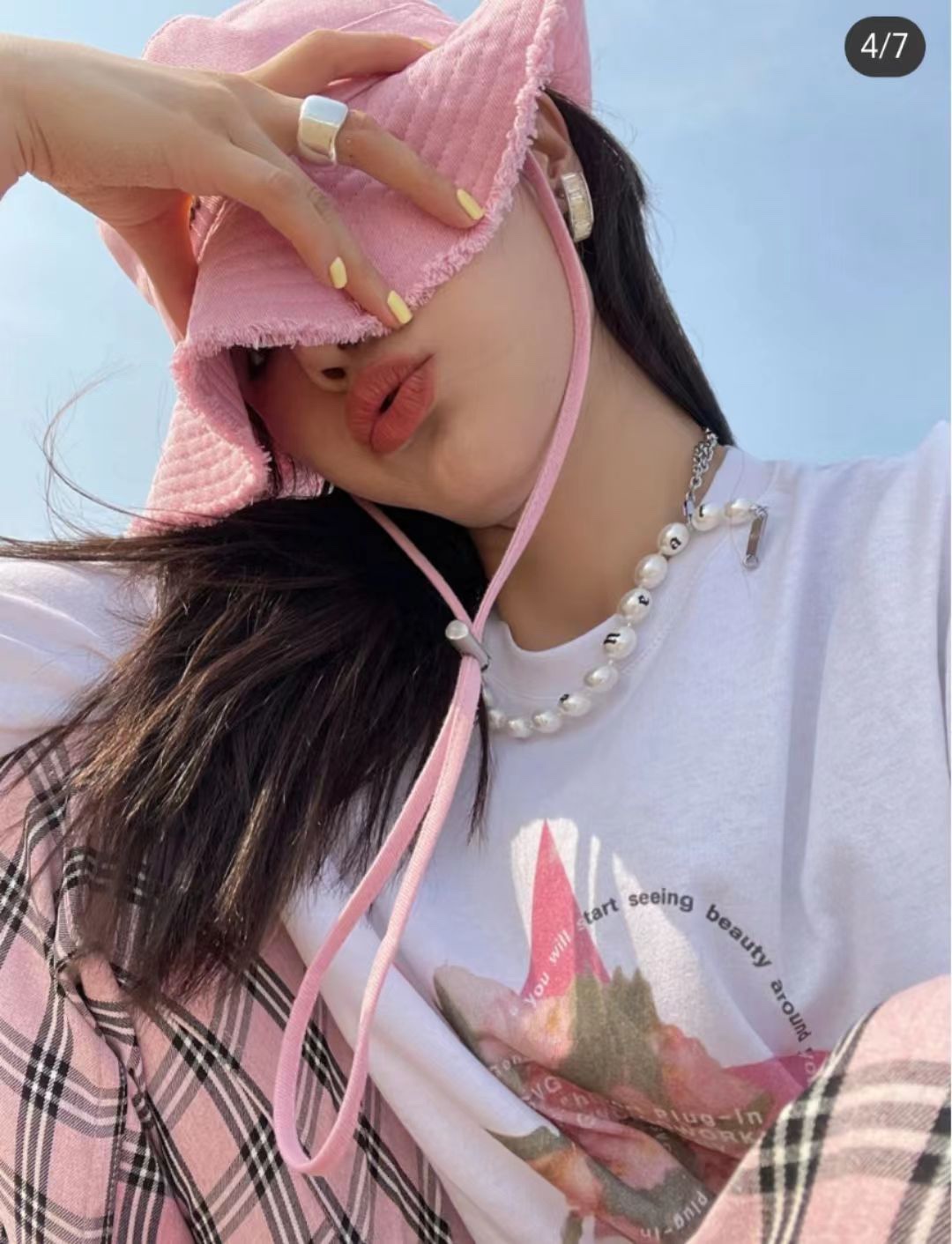 Woman Fray Bucket Hat Summer Le bob Street Wide Brim Hats Casual Men