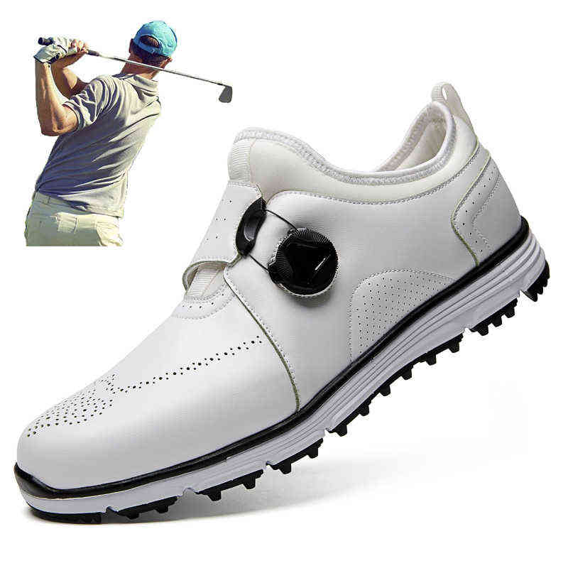 Genuine Leather Golf Shoes Men Waterproof Lightweight Sneakers Outdoor Anti Slip Rubber Spikes Walking Sport Ing 220408, Red
Genuine Leather Golf Shoes Men Waterproof Lightweight Sneakers Outdoor Anti Slip Rubber Spikes Walking Sport Ing 220408, Red