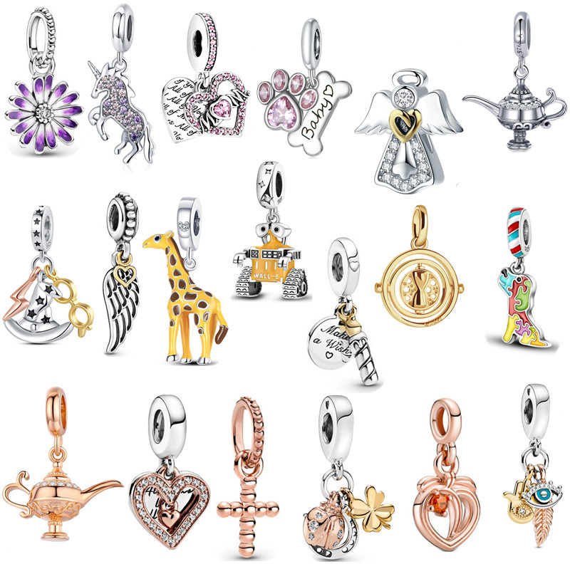 s925 Sterling Silver Charm Loose Beads Beaded Ladies Luxury Original Fit Pandora Bracelet Cross Pet Love Heart Pendant DIY Jewelry Ladies Mom Gift
s925 Sterling Silver Charm Loose Beads Beaded Ladies Luxury Original Fit Pandora Bracelet Cross Pet Love Heart Pendant DIY Jewelry Ladies Mom Gift